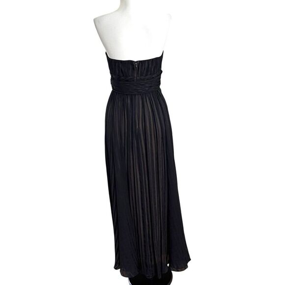BCBGMaxazria Y2K Silk Maxi Dress size 6P Babydoll Evening Gown Fairy Whimsigoth - Picture 3 of 12